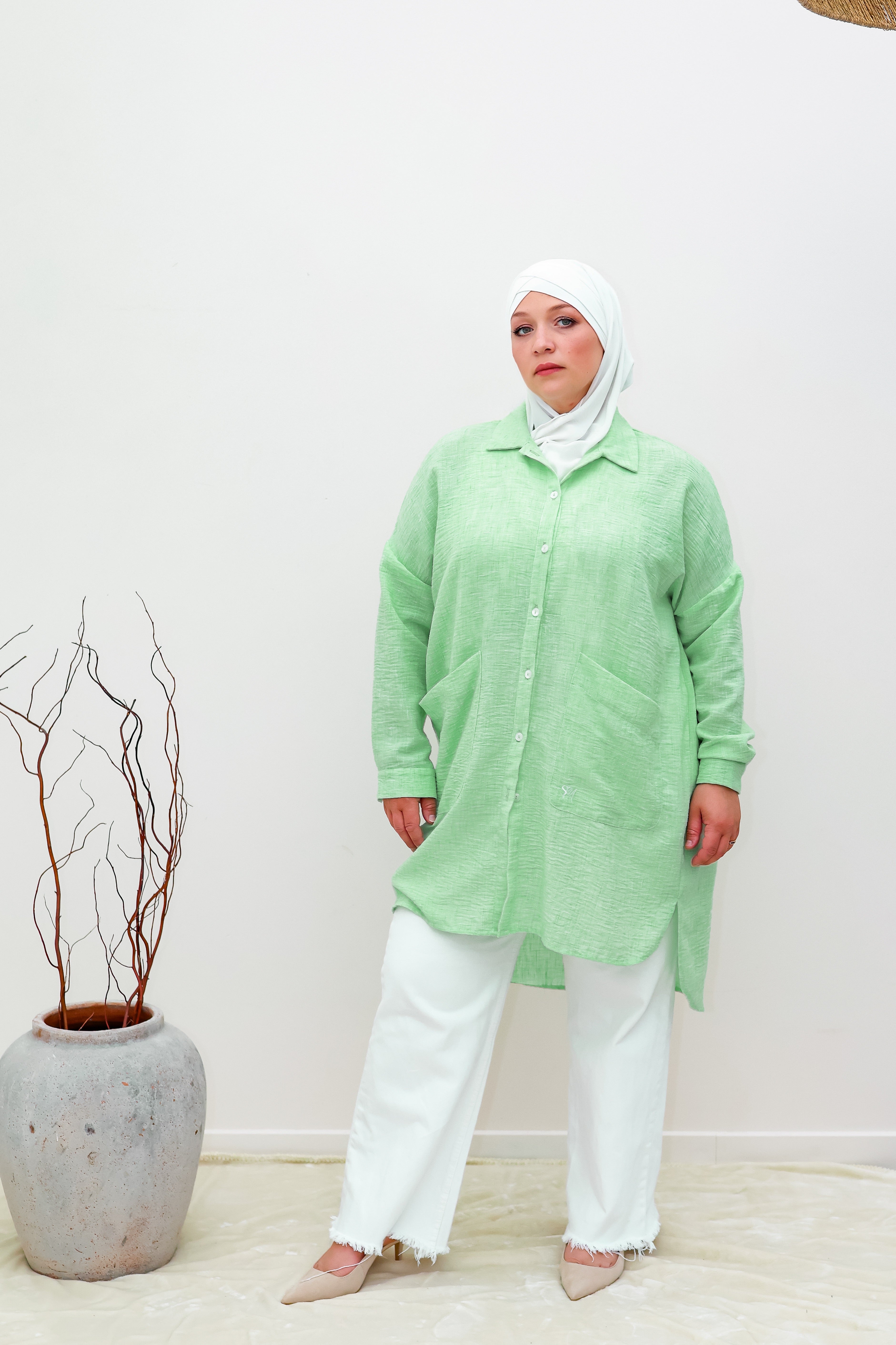 CHEMISE KISSI VERTE