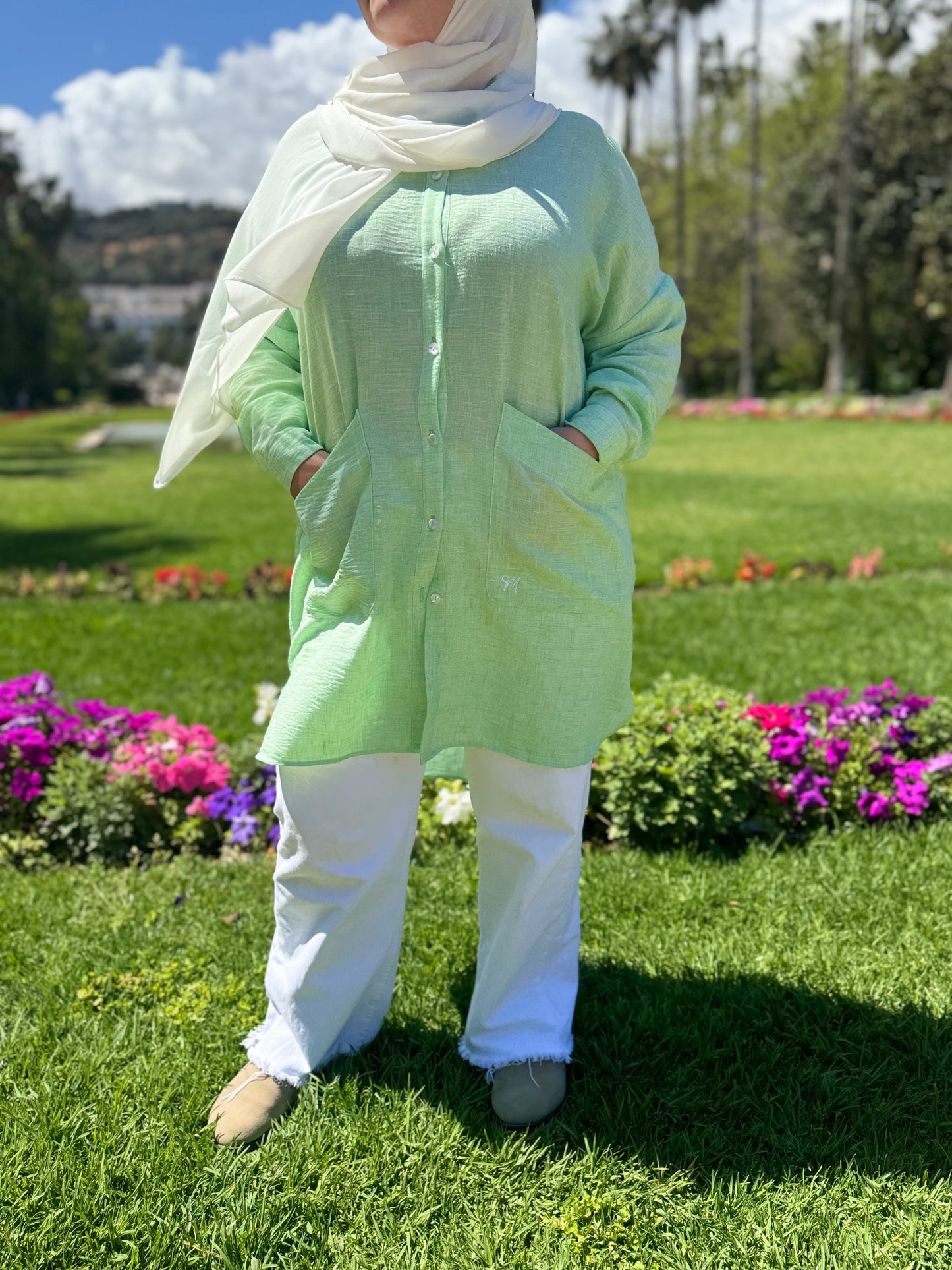 CHEMISE KISSI VERTE